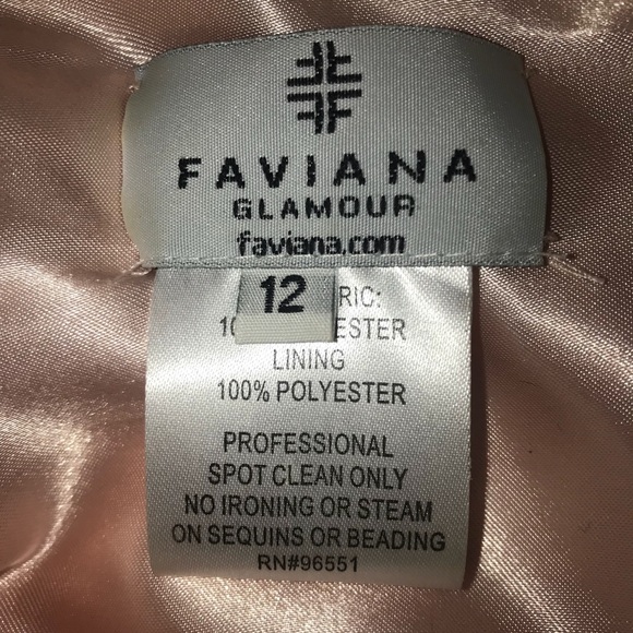 Faviana Light Pink Prom Dress - Picture 4 of 6